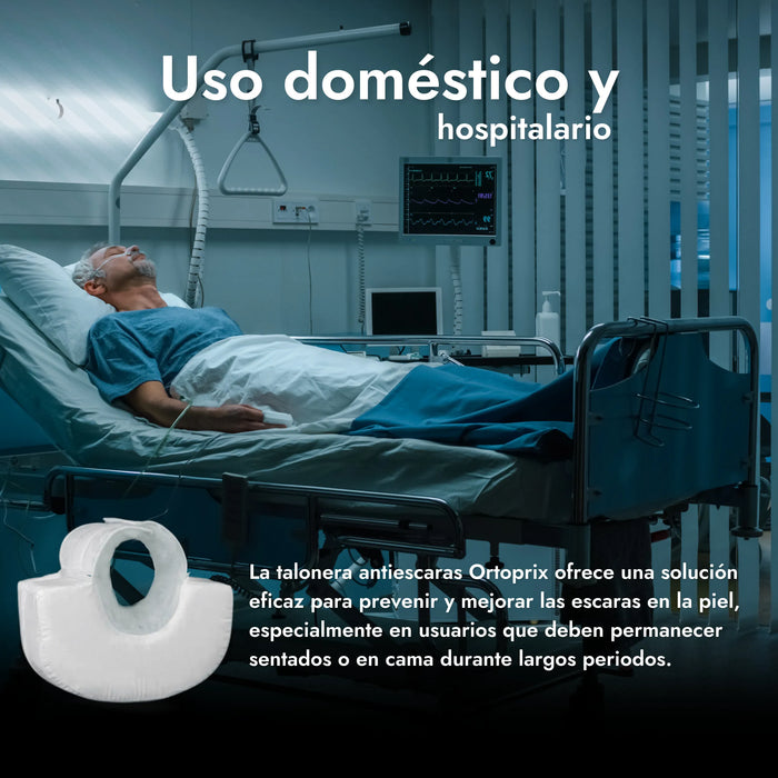 taloneras antiescaras;cojín ortopédico;prevención de úlceras;espuma viscoelástica;cuidado de pacientes;salud y bienestar;productos OrtoPrix;fabricación española;confort para pacientes;higiene y protección;adaptabilidad anatómica;calidad y durabilidad