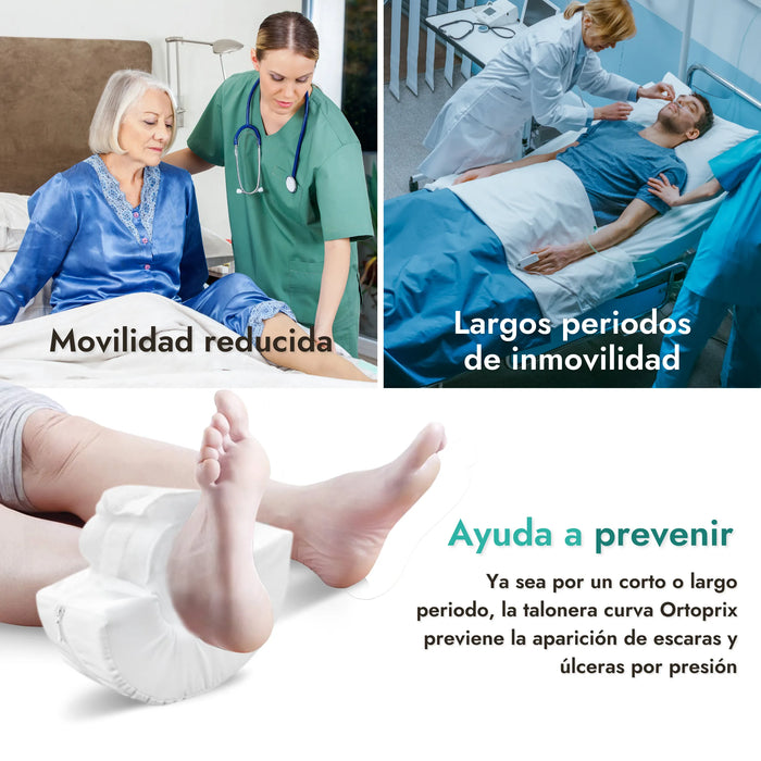 taloneras antiescaras;cojín ortopédico;prevención de úlceras;espuma viscoelástica;cuidado de pacientes;salud y bienestar;productos OrtoPrix;fabricación española;confort para pacientes;higiene y protección;adaptabilidad anatómica;calidad y durabilidad