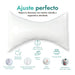 Almohada cervical, confort ergonómico, alivio de dolores cervicales, funda de algodón hipoalergénico, diseño anatómico, soporte para cuello, salud cervical, descanso óptimo, calidad OrtoPrix.