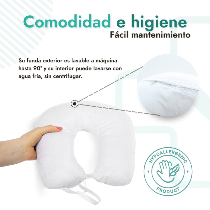 Almohada de herradura OrtoPrix de viaje - Comodidad y sujeción