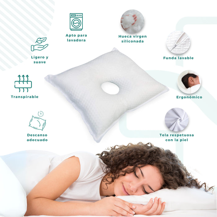 Almohada para Oreja de Espuma Viscoelástica para Alivio y Confort