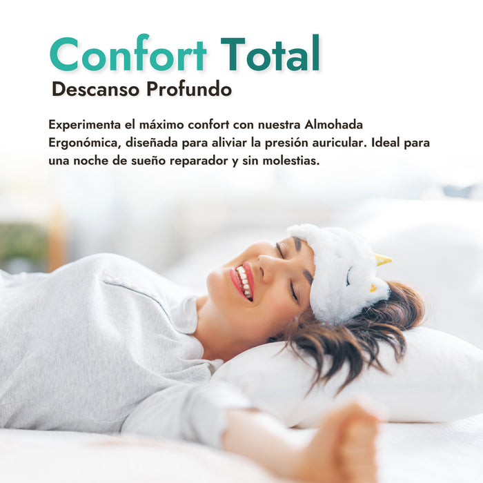 Almohada para Oreja de Espuma Viscoelástica para Alivio y Confort