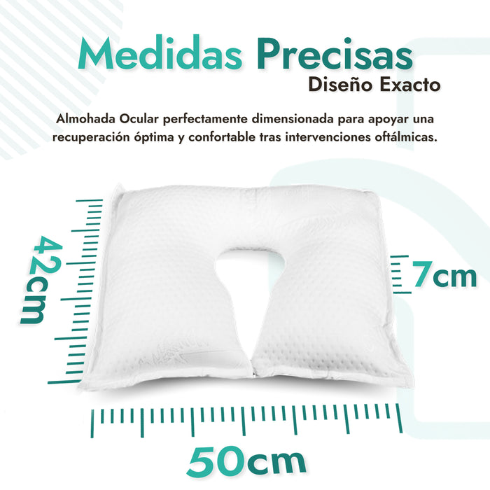 Almohada Ocular de Espuma Viscoelástica para Alivio y Protección Post-Cirugía