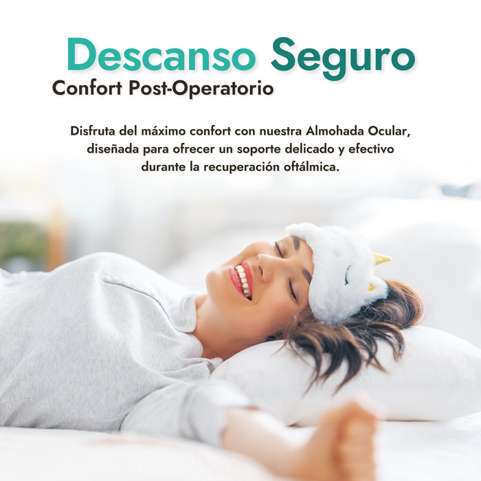 Almohada Ocular de Espuma Viscoelástica para Alivio y Protección Post-Cirugía