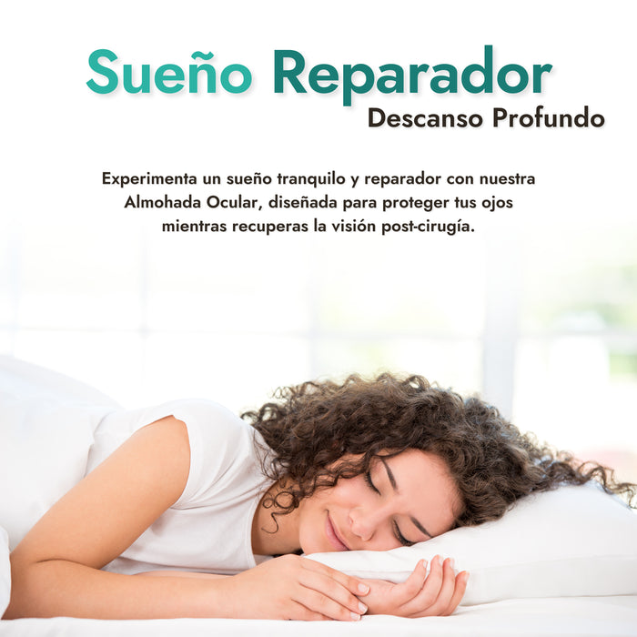 Almohada Ocular de Espuma Viscoelástica para Alivio y Protección Post-Cirugía