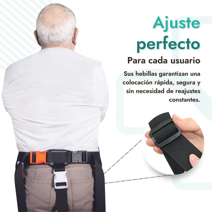 Arnés de Seguridad Perineal Ajustable para Silla de Ruedas