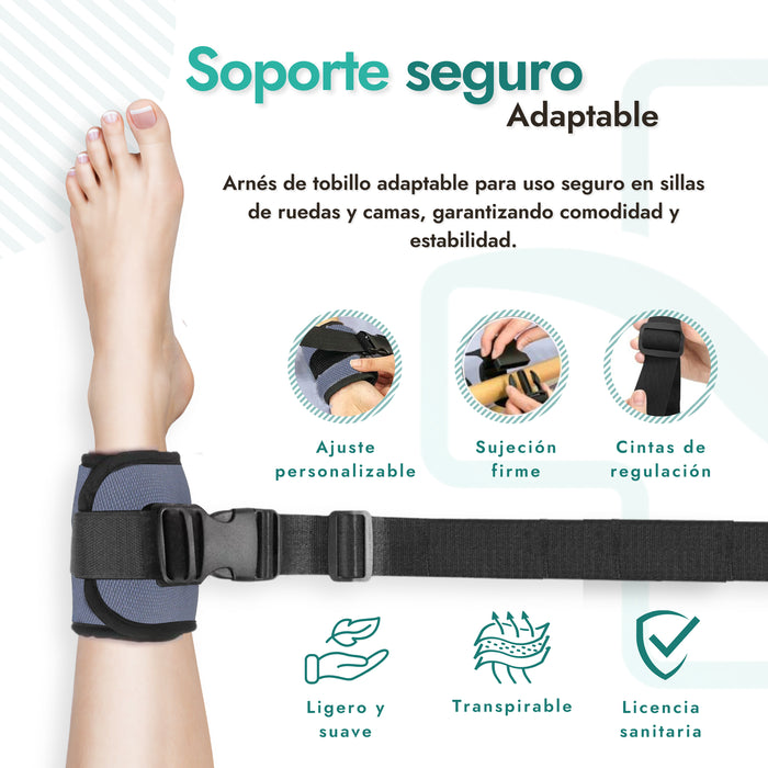 Cinta de Sujeción de Tobillo Ajustable OrtoPrix para Silla de Ruedas